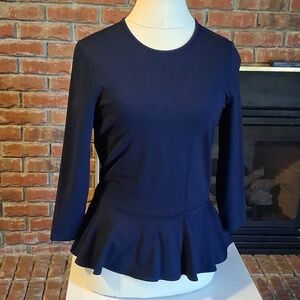 Ralph Lauren Navy Round-Neck Top